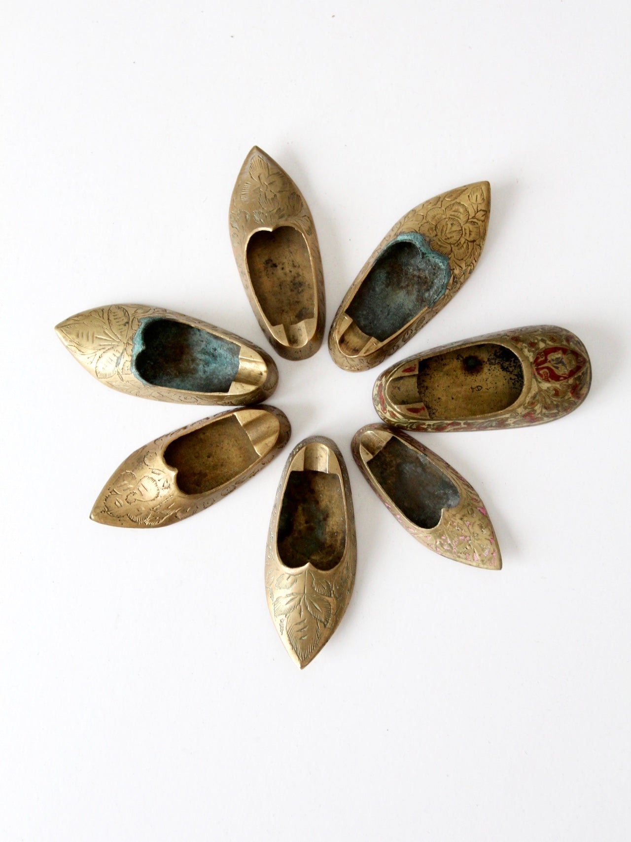 vintage brass shoe single ashtray collection – 86 Vintage