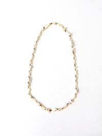 vintage mother of pearl strand necklace