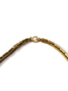 vintage brass chain link necklace