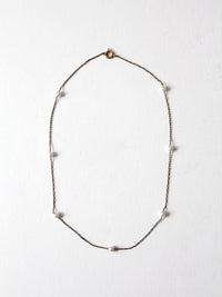 vintage faux pearl necklace