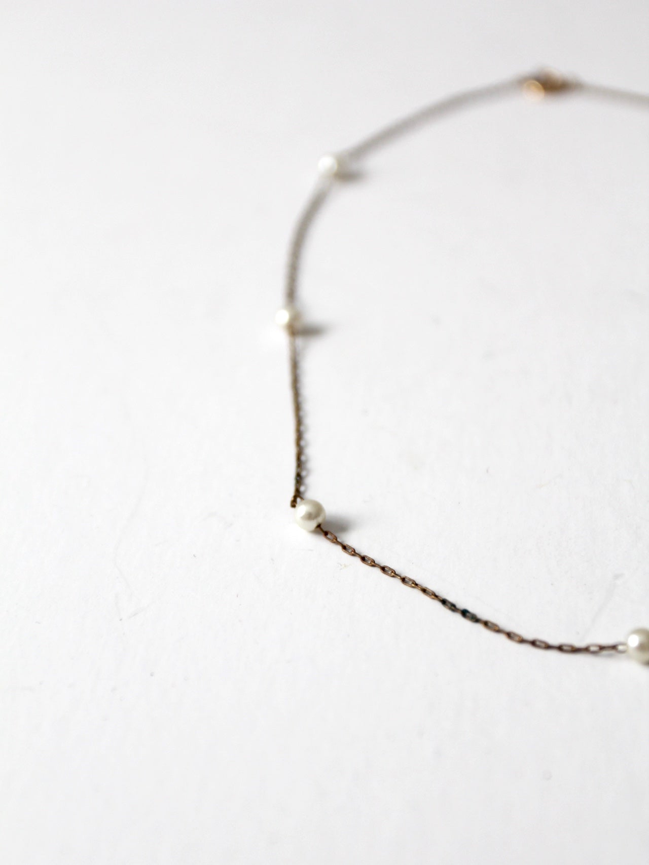 vintage faux pearl necklace
