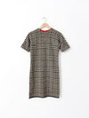 vintage 60s plaid wool dress