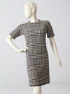 vintage 60s plaid wool dress