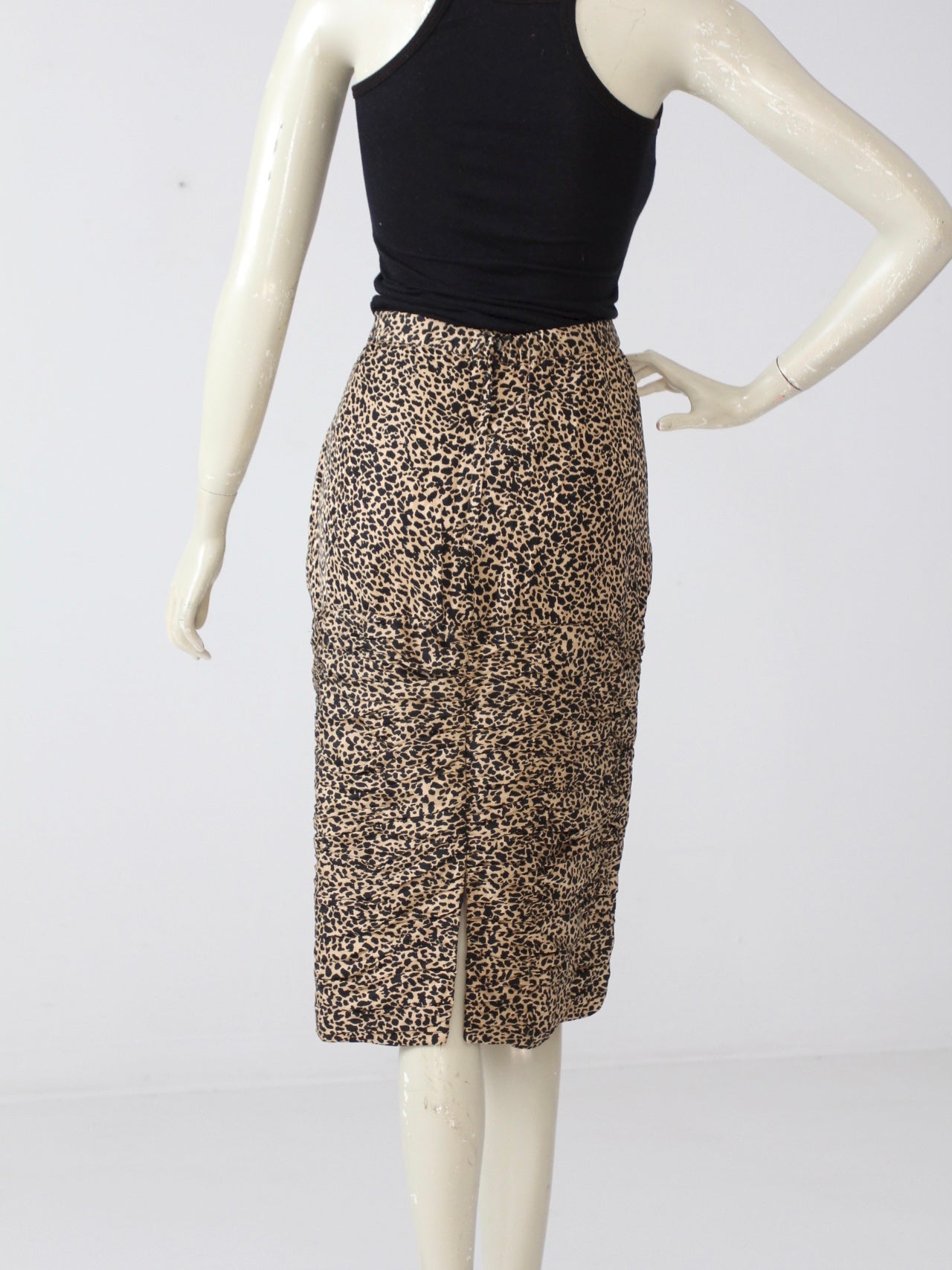 Cow print outlet skirt 80s
