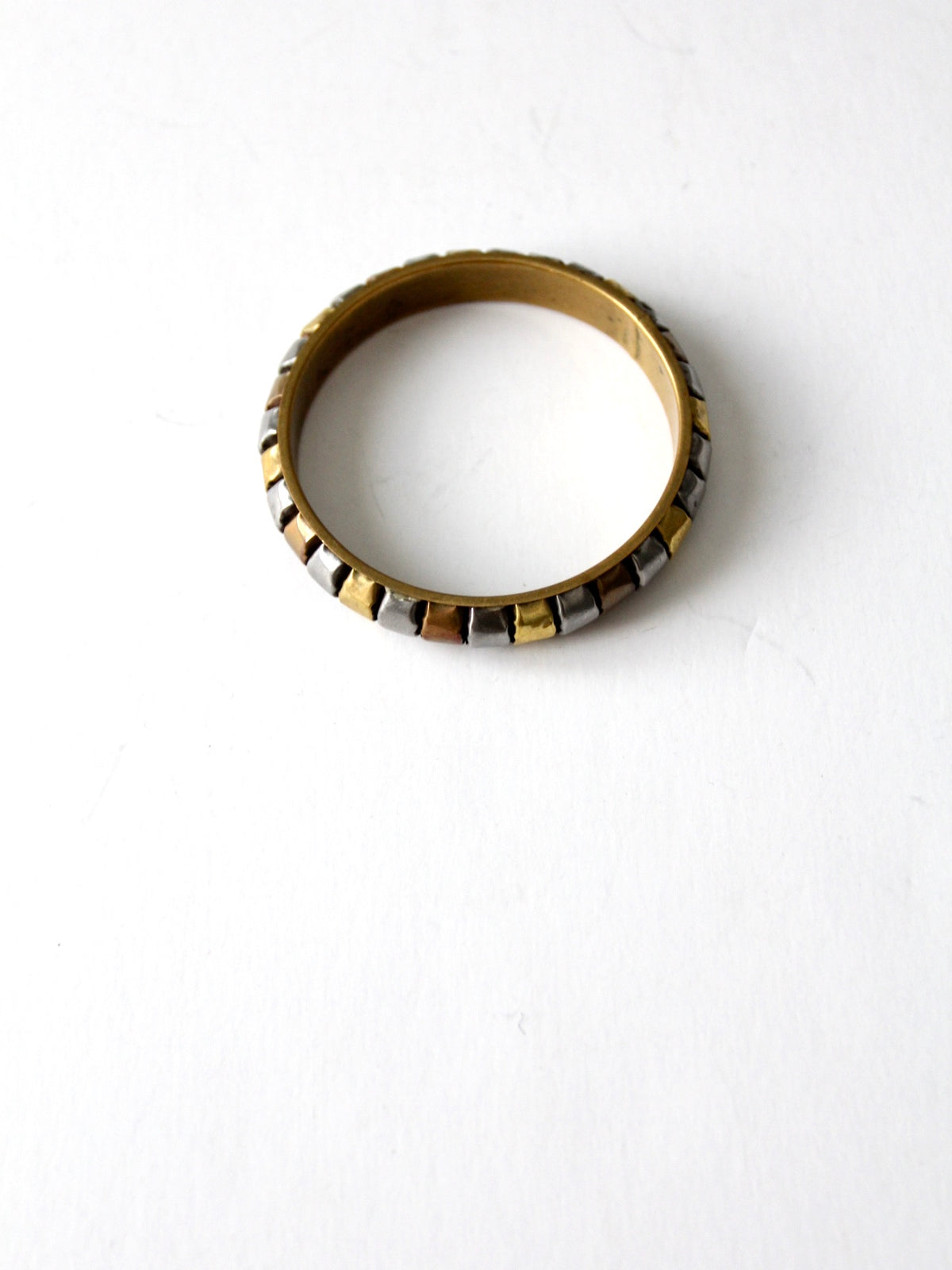 vintage mixed metal bangle