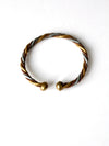 vintage 70s mixed metal cuff