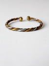 vintage 70s mixed metal cuff