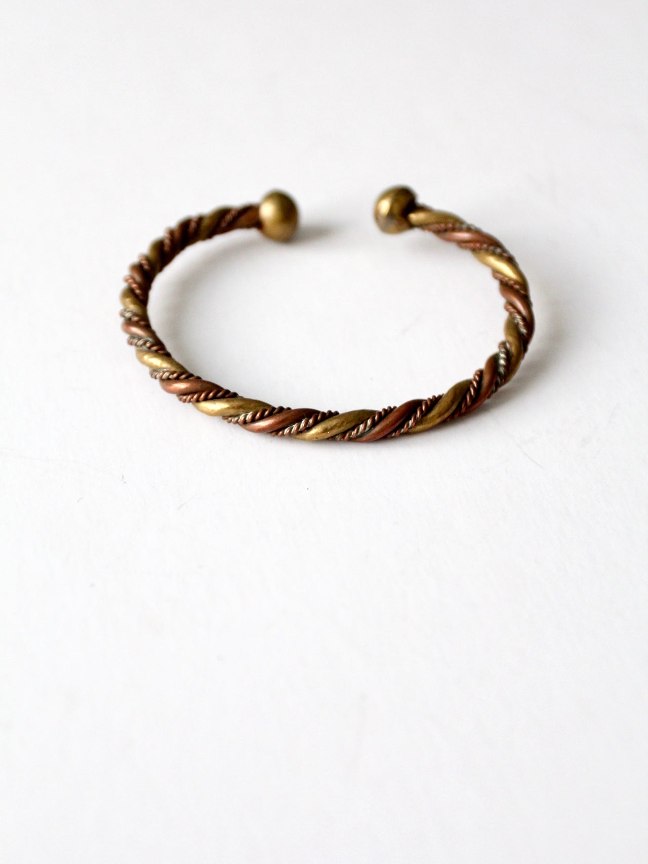 vintage copper and brass cuff