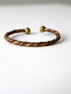 vintage copper and brass cuff