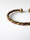 vintage copper and brass cuff