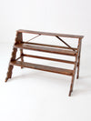 vintage tiered wooden plant stand