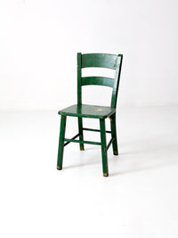 vintage painted wood accent chair
