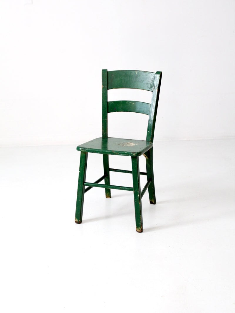 vintage painted wood accent chair