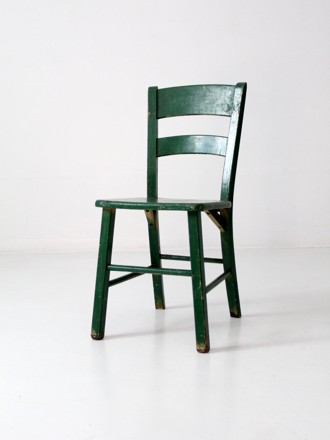 vintage painted wood accent chair
