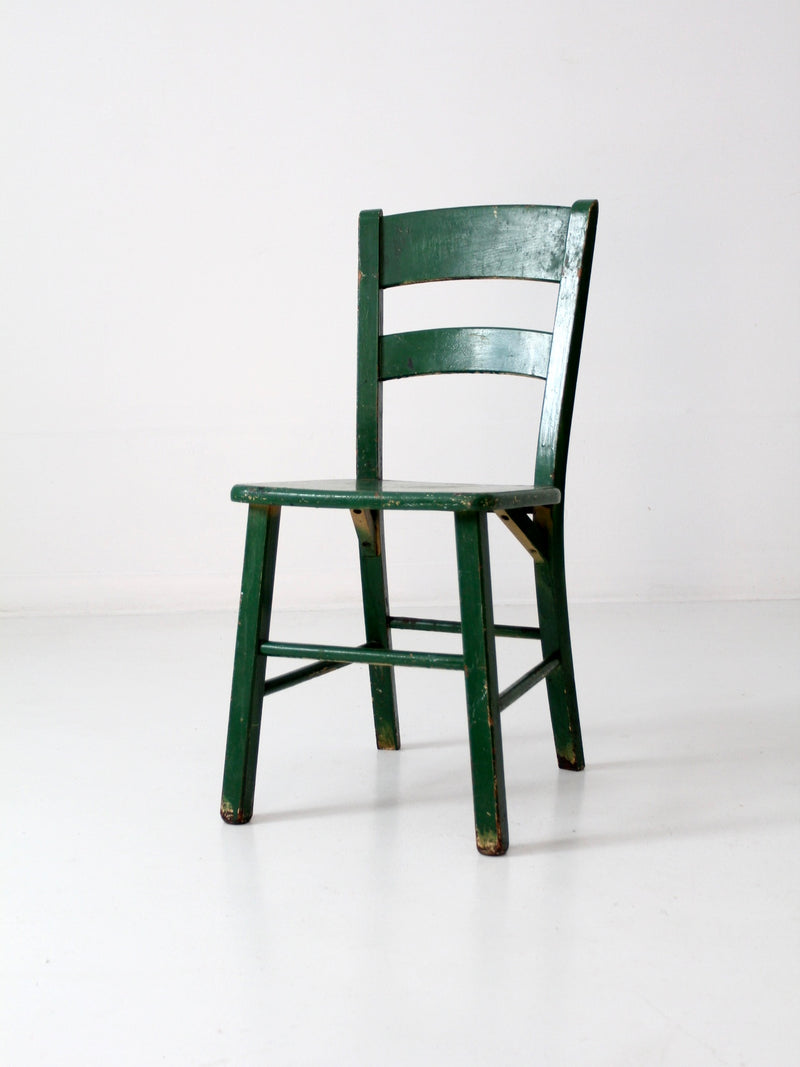 vintage painted wood accent chair