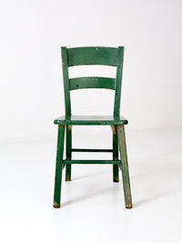 vintage painted wood accent chair