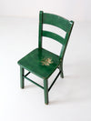 vintage painted wood accent chair
