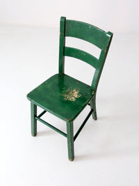 vintage painted wood accent chair