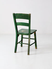 vintage painted wood accent chair
