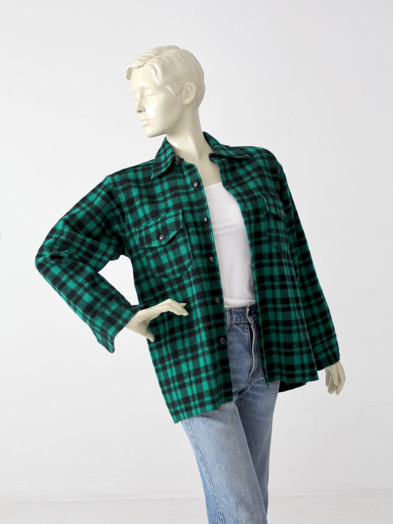 vintage 50s GWG wool plaid shirt