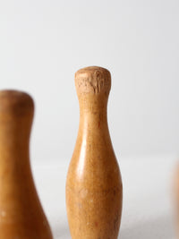 antique wooden skittles
