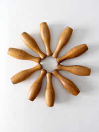antique wooden skittles