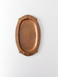 vintage Schaefer's hammered copper tray