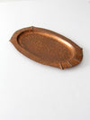 vintage Schaefer's hammered copper tray