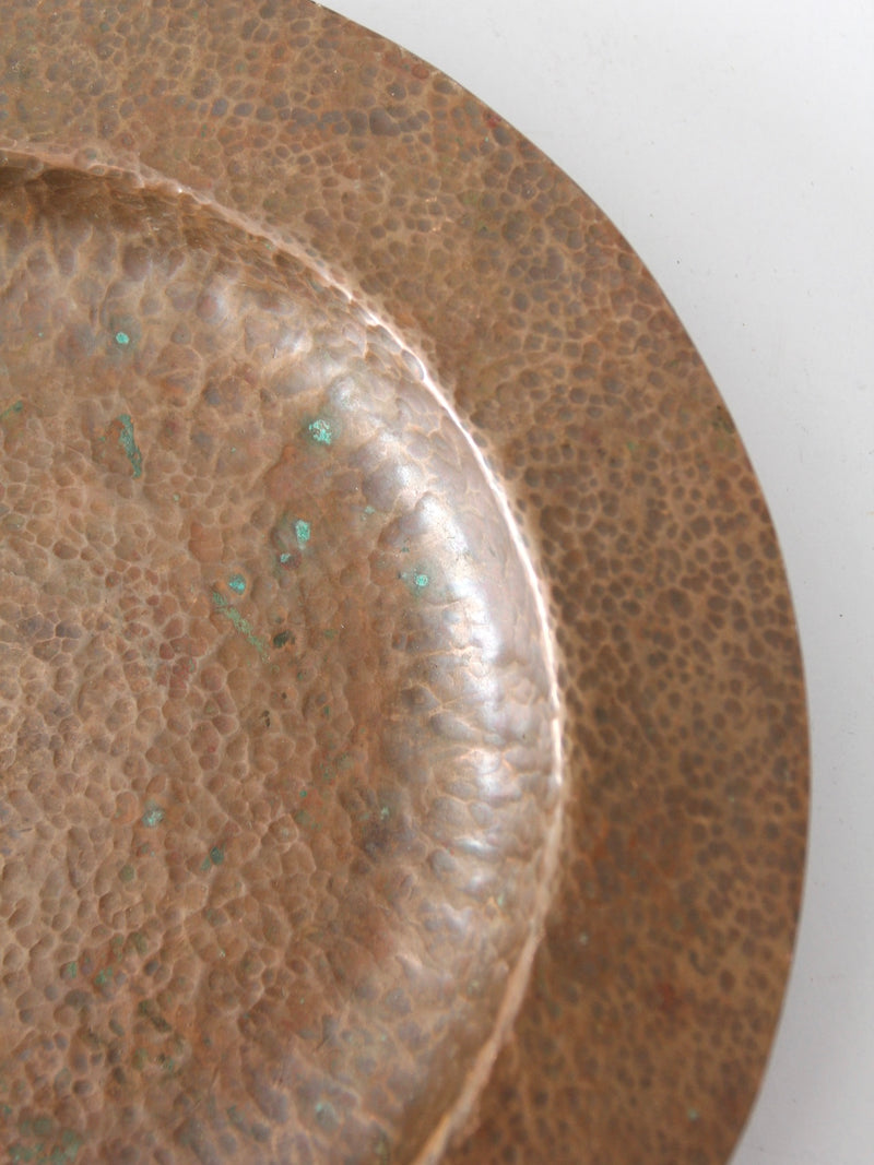 antique hammered copper bowl