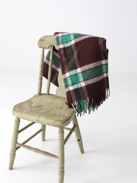 vintage plaid wool blanket