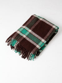 vintage plaid wool blanket