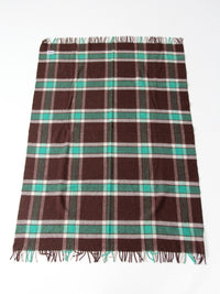 vintage plaid wool blanket