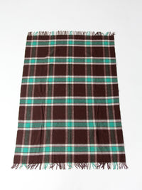 vintage plaid wool blanket