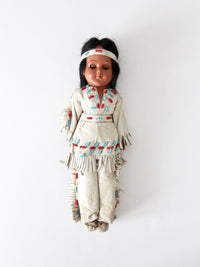 vintage 50s Native American doll