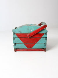 antique wooden basket