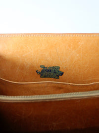 vintage tooled leather satchel