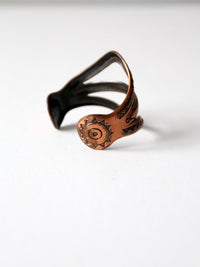 vintage Mexican wide copper cuff