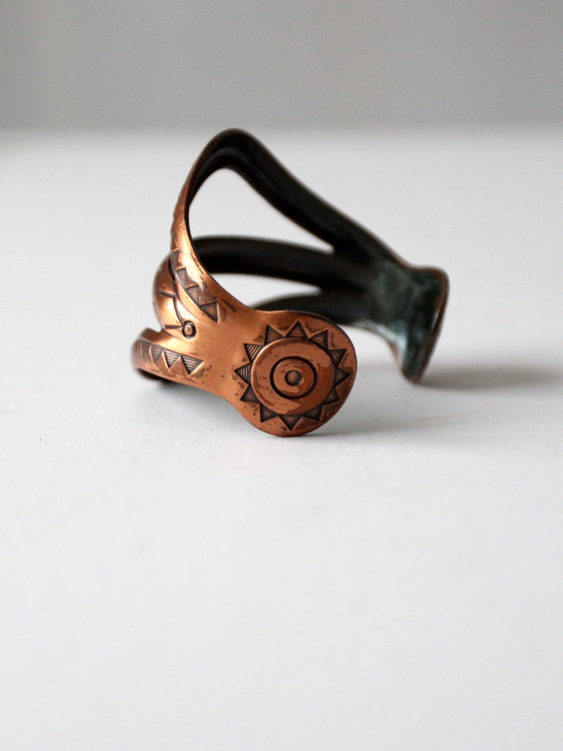 vintage Mexican wide copper cuff