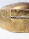 vintage brass seashell box