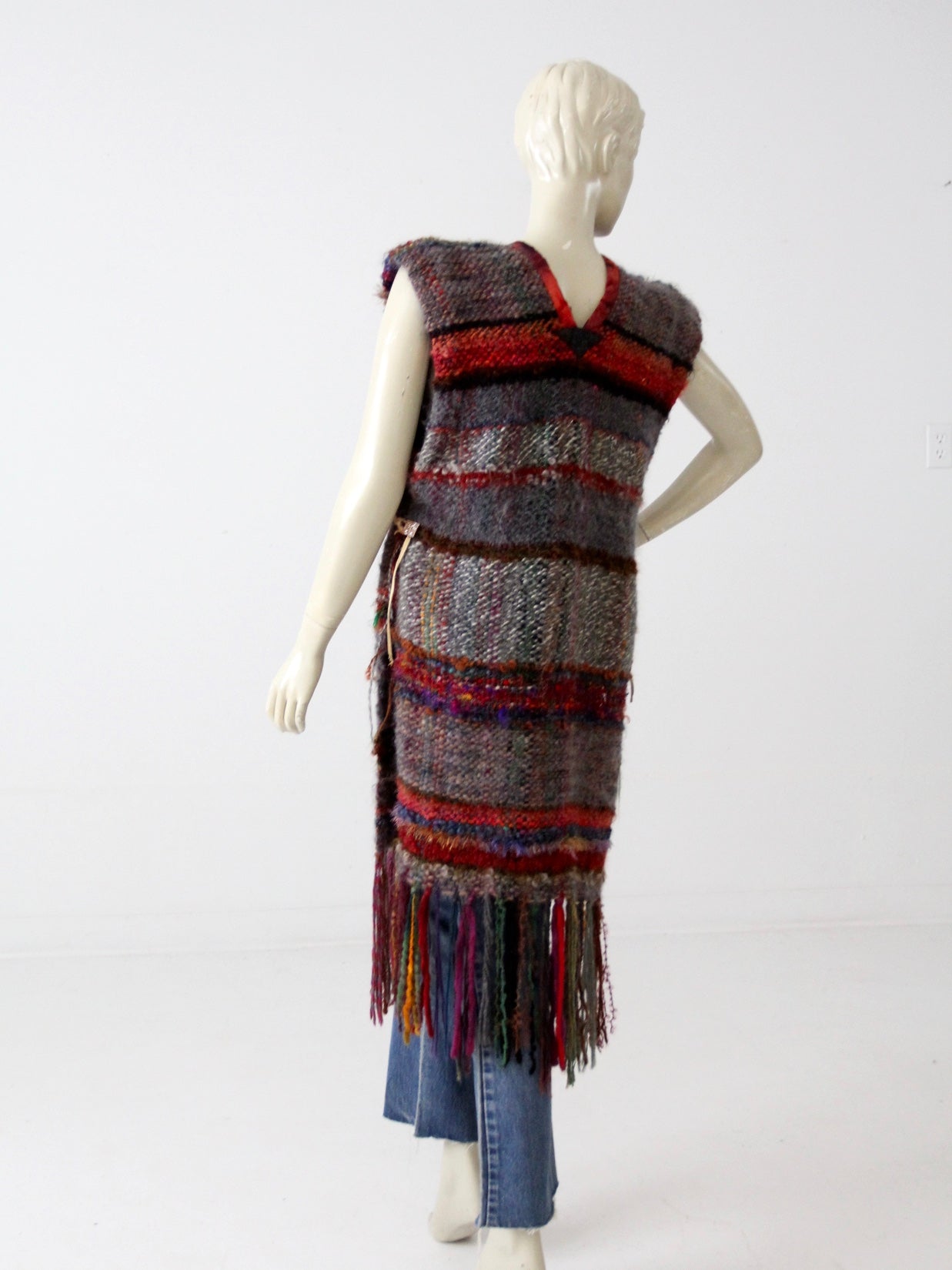 vintage hand knit tunic dress vintage hand knit tunic dress