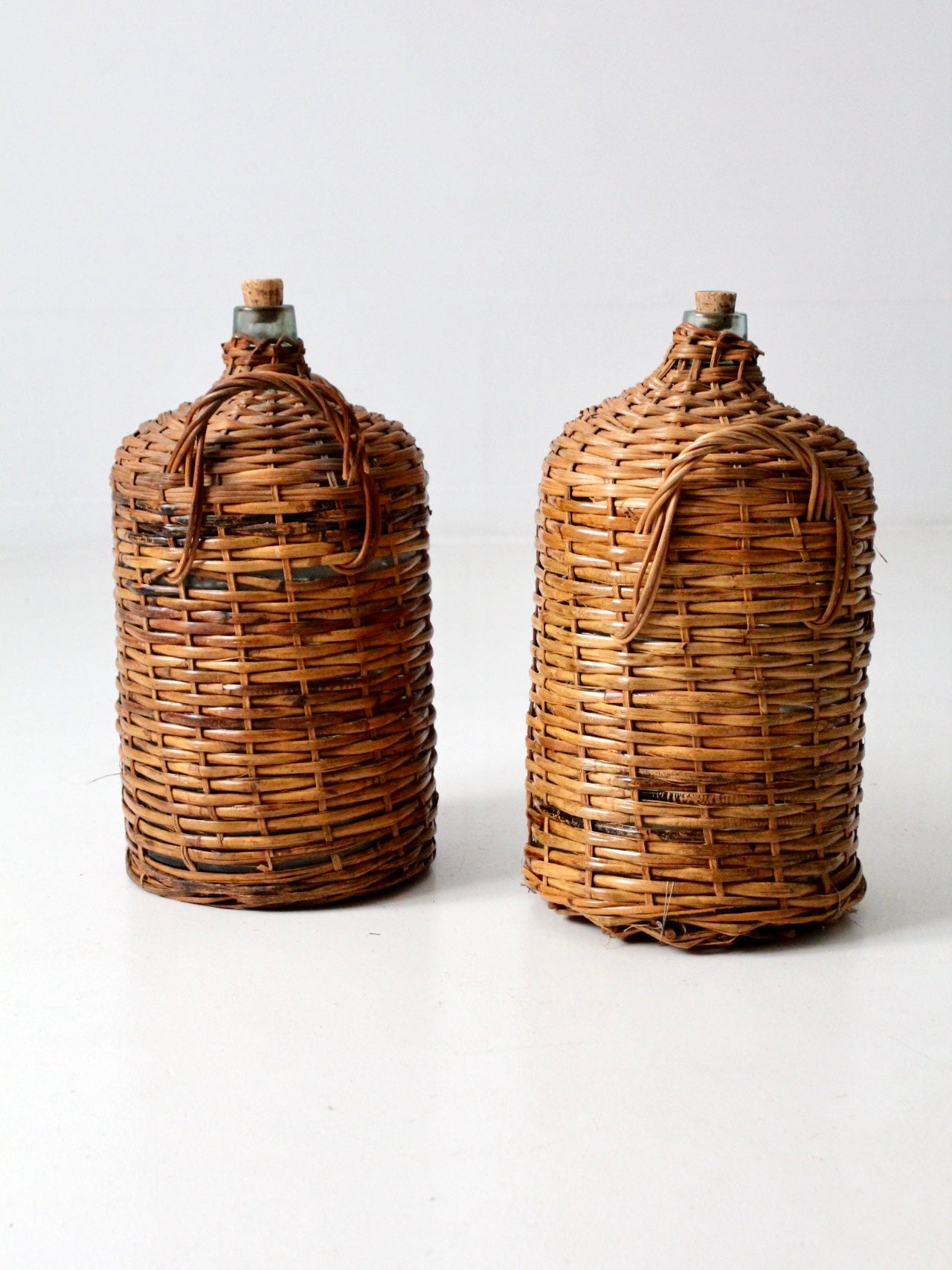 antique demijohn pair