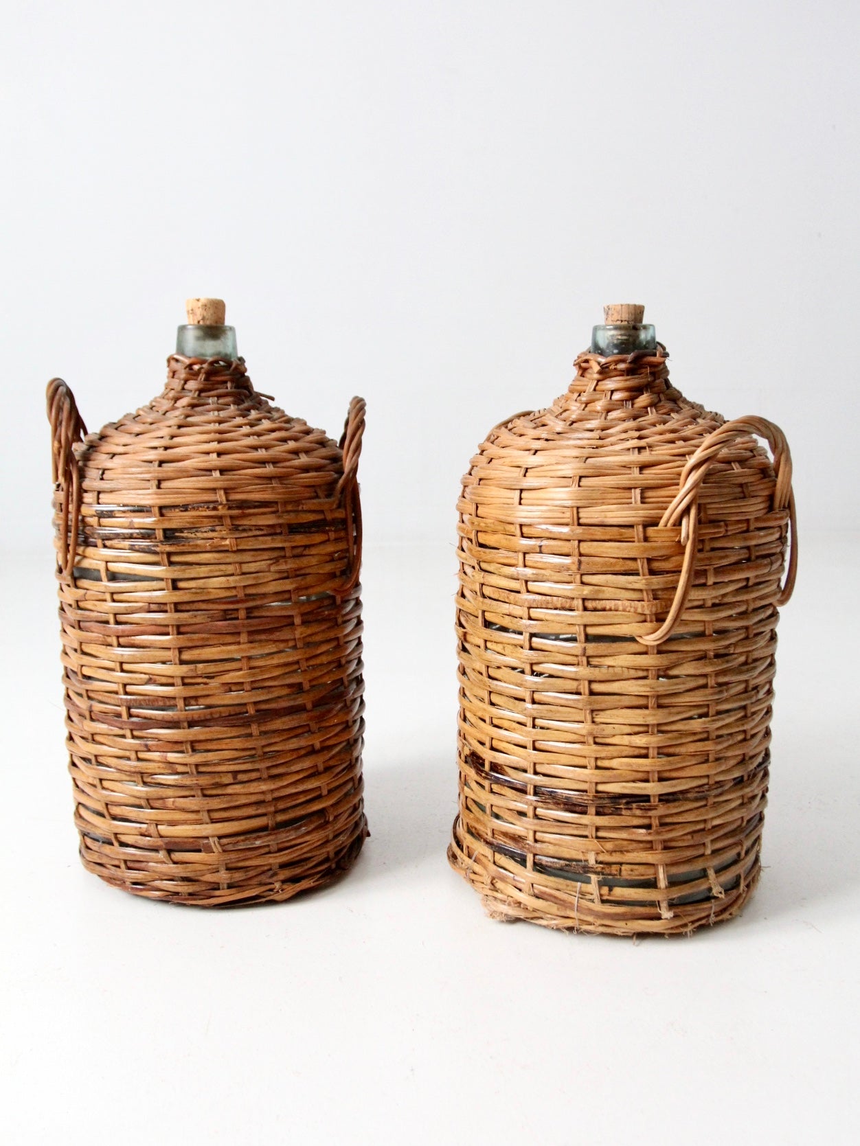 antique demijohn pair