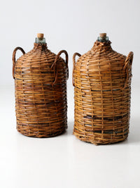 antique demijohn pair