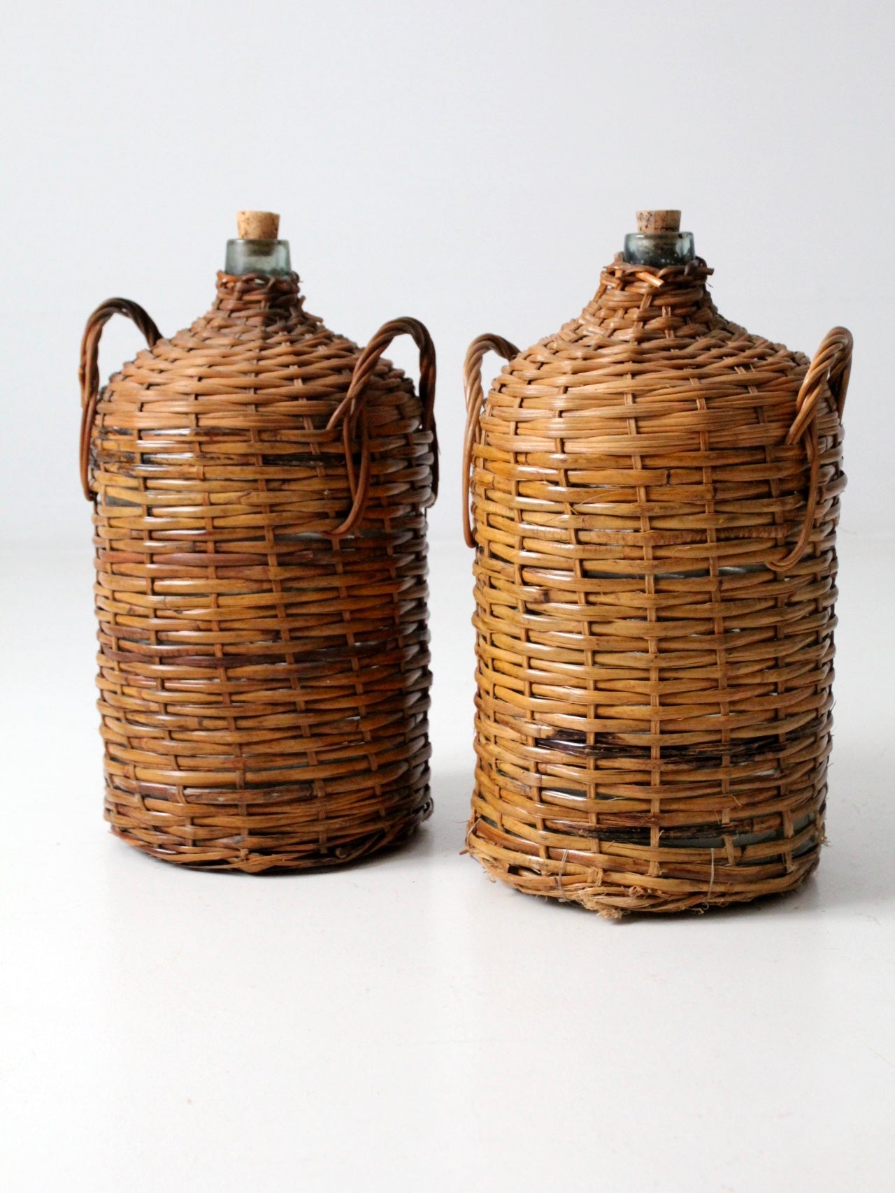antique demijohn pair
