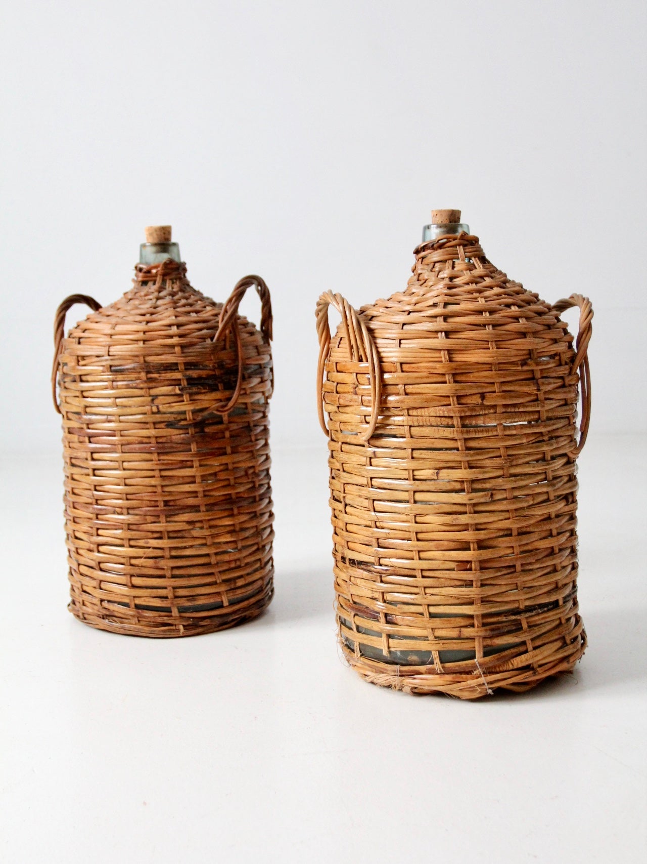 antique demijohn pair