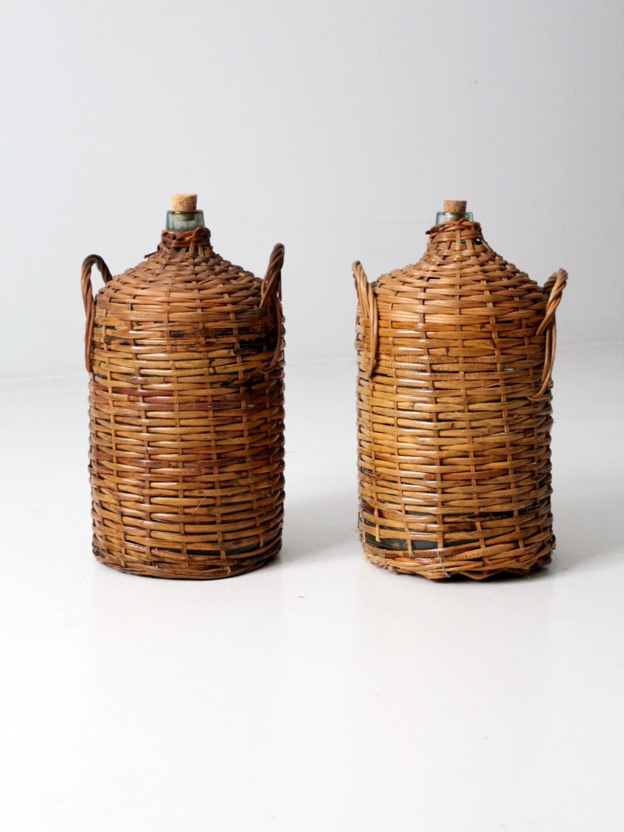 antique demijohn pair