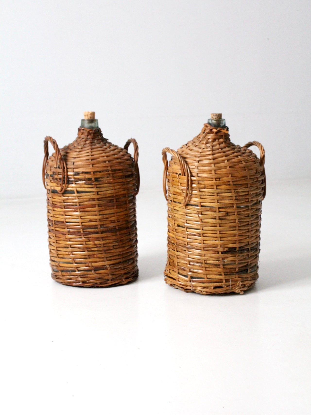 antique demijohn pair