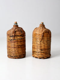 antique demijohn pair