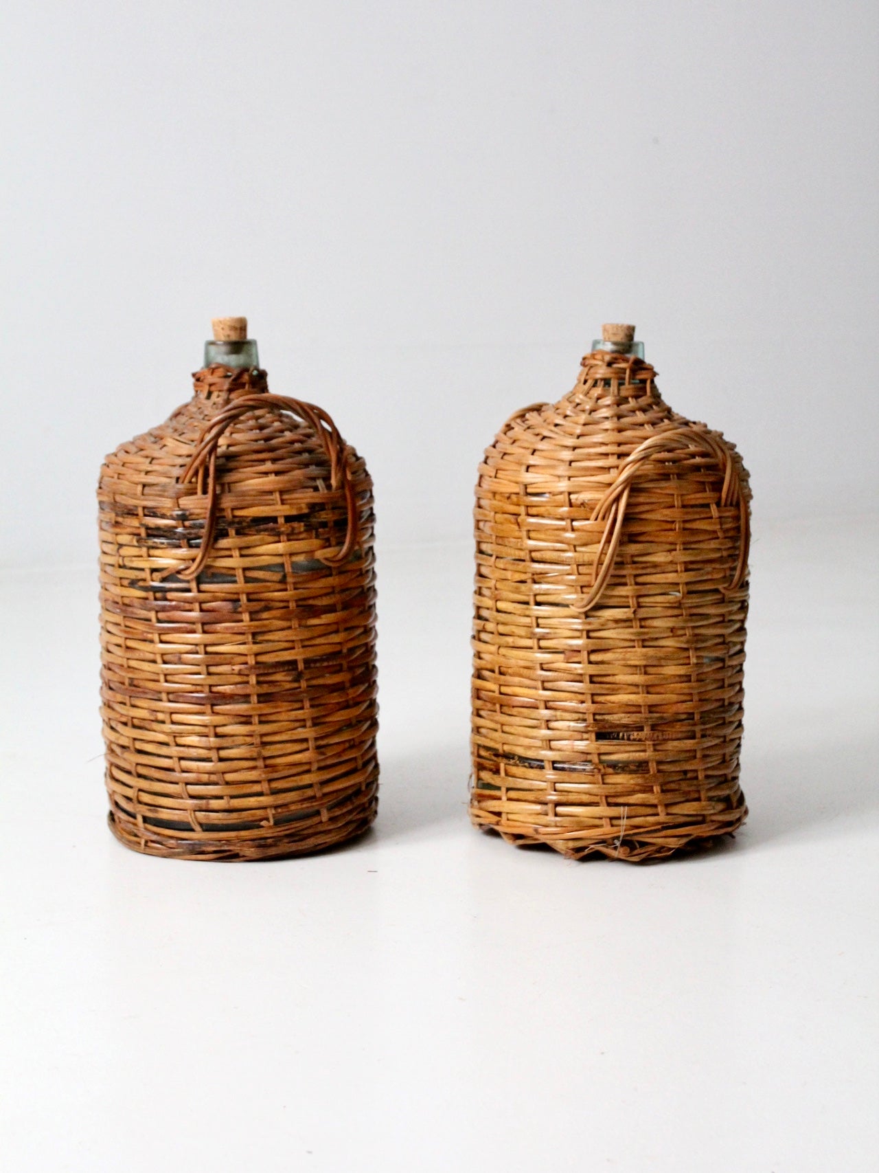 antique demijohn pair