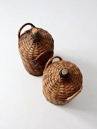 antique demijohn pair